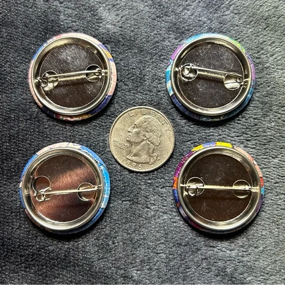 Lilo & Stitch Handmade Button Set 1.25in Disney Pins Blue Stitch - Picture 3 of 9